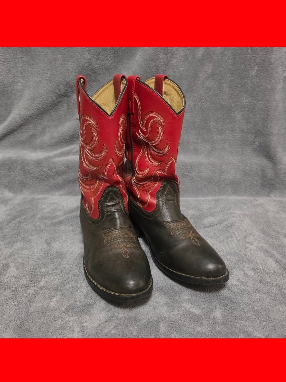 Red & Brown Smoky Mountain Boots - Big Boys 6